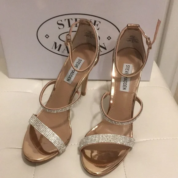 Steve Madden Seduce Rose Gold Heels - Picture 6 of 8